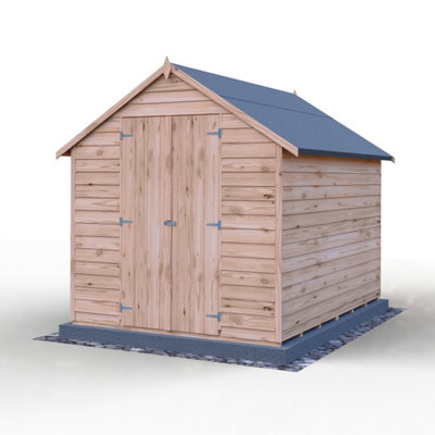 Shire Overlap 8x6 Double Door Value Windowless Shed - 4