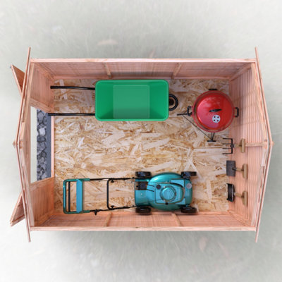 Shire Overlap 8x6 Double Door Value Windowless Shed - 6