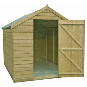 Shire Overlap 8x6 Single Door Windowless Value Shed Pressure Treated