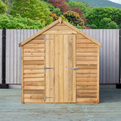 Shire Pressure Treated Overlap 8x6 Single Door Value Shed with Window - 3
