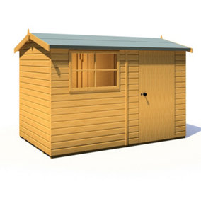 Shire Suffolk 10x6 Workshop Style C Apex Shed Single Door 12mm Shiplap