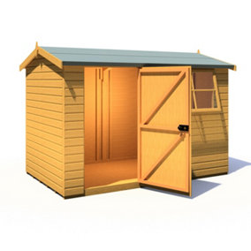 Shire Suffolk 10x6 Workshop Style D Apex Shed Single Door 12mm Shiplap
