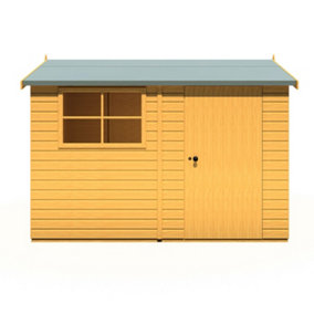 Shire Suffolk 10x8 Workshop Style C Apex Shed Single Door 12mm Shiplap