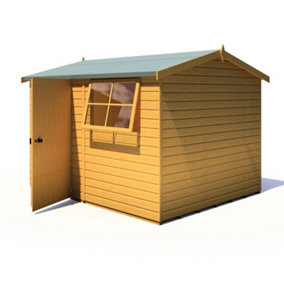 Shire Suffolk 10x8 Workshop Style D Apex Shed Single Door 12mm Shiplap