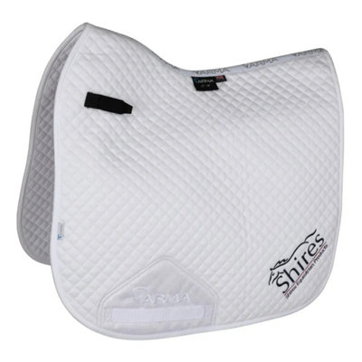 Shires ARMA Logo Horse Dressage Saddlepad White (17cm - 18cm) Price Comparisons | Compare The Build