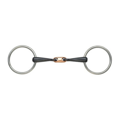 Mors De Filet Beval Shires 5 Pouces - Type Snaffle, Avec Maillon Rouleau, Doux
