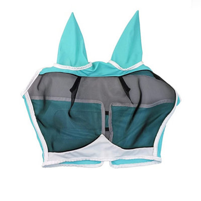 Shires Deluxe Horse Fly Mask With Ears & Nose Green (Cob) Price Comparisons | Compare The Build