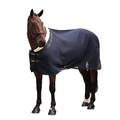 Shires Deluxe Standard-Neck Air Motion Horse Cooler Rug Navy (6 0") Price Comparisons | Compare The Build