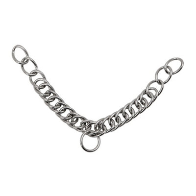 Shires Double Link Horse Curb Chain Silver (7in) Price Comparisons | Compare The Build
