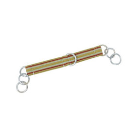 Shires Elastic Horse Curb Chain Grey/Red/Yellow (One Size)