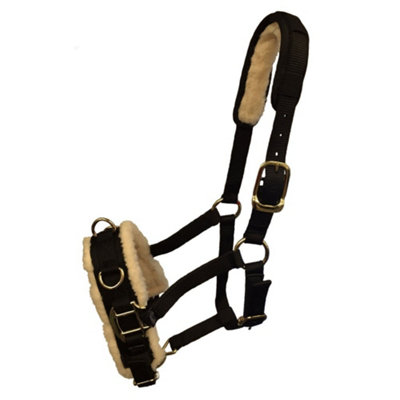 Licou De Longe SHIRES Polaire Doublé - Taille Extra Full - Couleur Marine - Réf 4168