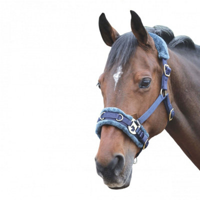 Shires Fleece Lined Plush Horse Lunge Cavesson Navy (X Full) Price Comparisons | Compare The Build