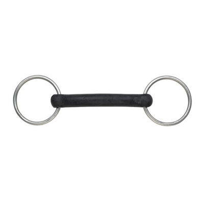 Shires Hard Rubber Horse Snaffle Bit Black/Silver (4.5in) Price Comparisons | Compare The Build
