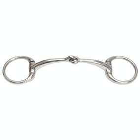 Shires Horse Eggbutt Snaffle Bit Silver (4.5in)