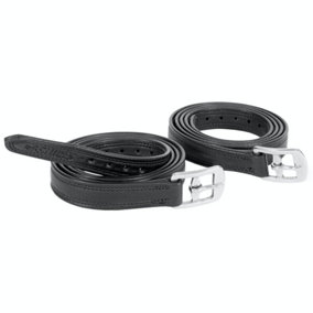 Shires Horse Stirrup Leathers Black (24in)