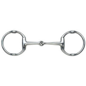 Shires Jointed Horse Cheltenham Gag Bit Silver (4.5in)