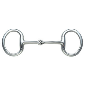 Shires Jointed Horse Eggbutt Snaffle Bit Silver (5.5in)