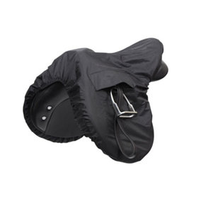 Shires Ride-On Waterproof Horse Saddle Cover Black (One Size)