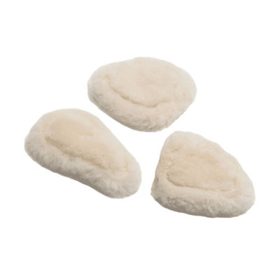 Shires Sheepskin Horse Breastplate Pads Set (Pack of 3) White (One Size) Price Comparisons | Compare The Build