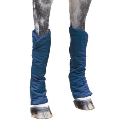 Shires Sure Economy Horse Travelling Boots (Pack of 4) Navy (Cob)