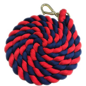 Shires Two Tone Horse Lead Rope Navy/Red (One Size)