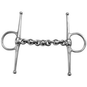 Shires Waterford Horse Full Cheek Snaffle Bit Silver (4.5in)