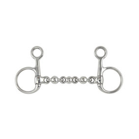 Shires Waterford Horse Hanging Cheek Snaffle Bit Silver (5.5in)