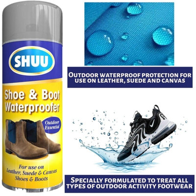 Suede leather waterproofing on sale spray