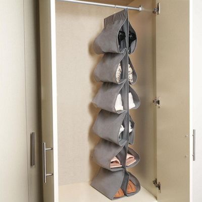 Shoe organizer for closet hanging sale