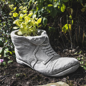 Shoe Outdoor Stone Garden Planter