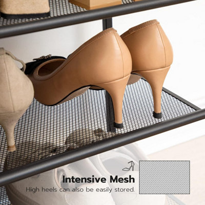 Shoe Rack 8-Tier, Tall Shoe Shelf, Shoe Organizer Rack for 21-28 Pairs ...
