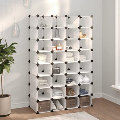 Shoe Rack Transparent 93x36.5x140 cm PP