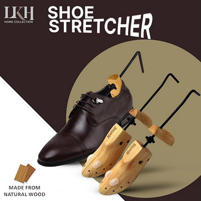 Shoe Stretchers for Men UK Size 7-11 Pair Premium Pine Wooden ...