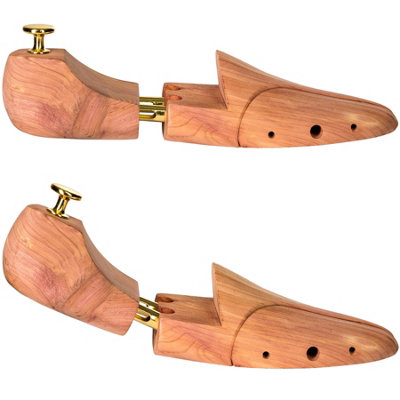 Shoe tree 2 pairs, luxury cedar wood - brown