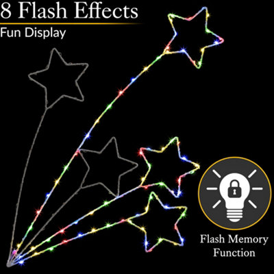 Shooting Star Christmas Light Xmas Decoration Flashing LED Indoor ...