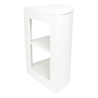Shop Corner Counter White CM60 Retail Storage Unit Modular Curved ...