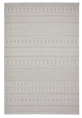 Shoreline Easy Clean Moroccan Weatherproof Rug - Beige - 120x170