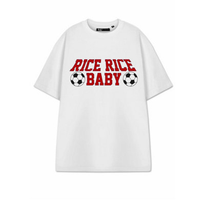 Show Me The Merch Unisex White Rice Rice Baby Short Sleeved T-Shirt (X ...
