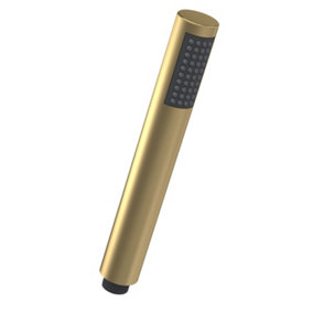 Shower Accessories Easyclean Round Single Function Shower Handset - Brushed Brass - Balterley