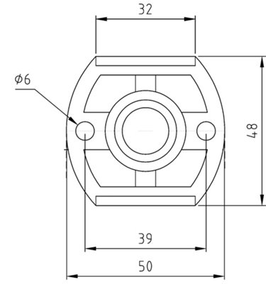 Shower Accessories Fast Fit Wall Hung Brackets for Bar Valve - Pair - Balterley - 3