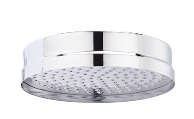 Shower Accessories Traditional Apron Fixed Shower Head, 200mm - Chrome - Balterley