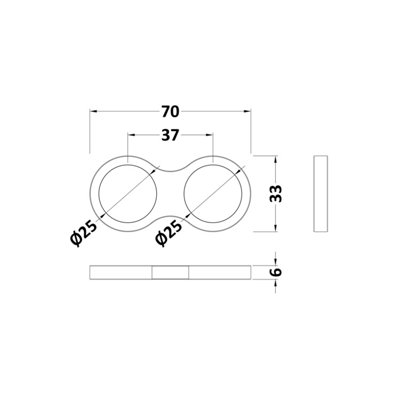 Shower Accessories Universal Shower Hose Retainer - Chrome - Balterley