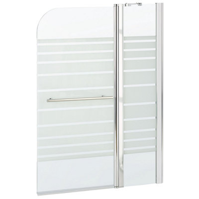 Shower Bath Screen TUAPI II 1400 x 1200 mm Silver Price Comparisons | Compare The Build
