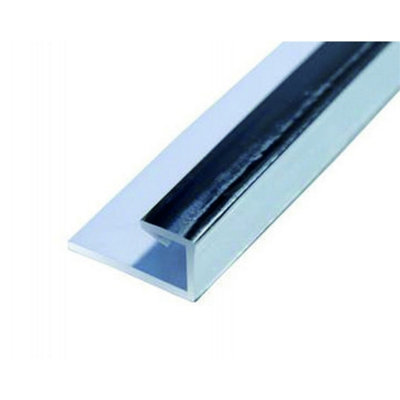 Shower & Bathroom (PVC) Wall Panels - End Cap 10mm Chrome ABS