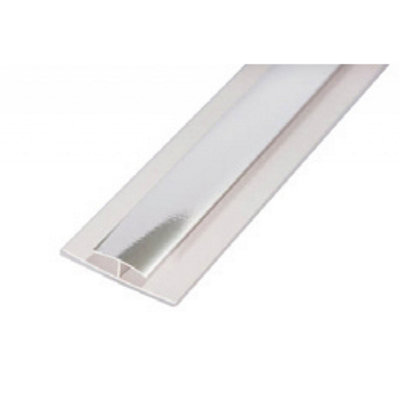 Shower & Bathroom (PVC) Wall Panels - H Joint 10mm Chrome ABS