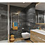 Shower & Bathroom (SPC) Vilo Wall Tile Panel - Large Tile Dark Stone 1200mm X 600mm (pack of 4)