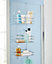 Shower Caddy - 3 Tier Over Door Shower Storage Organiser, Silver Rust-Proof Nano-Coated Bathroom Accessories