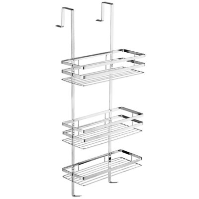 Shower Caddy - hanging with 3 shelves, 30 x 21 x 80 cm - silver