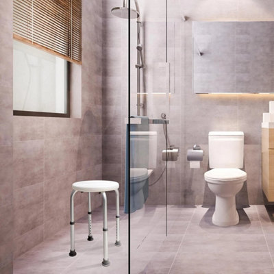 Shower Chair Height Adjustable Kitchen Tub Shower Seat Bathroom Bathtub Stool