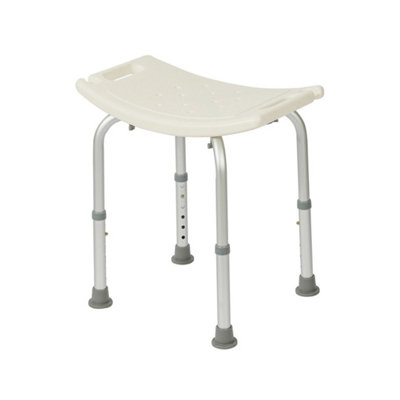 Shower Chair Height Adjustable Stool Seat Padded Bath Tub Shower Seat WaterProof